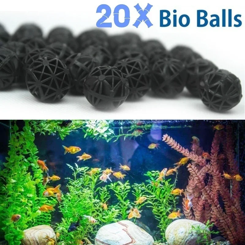 20Pcs 16mm Aquarium Filter Bio - Aquarium Fish Quality reseña y precio